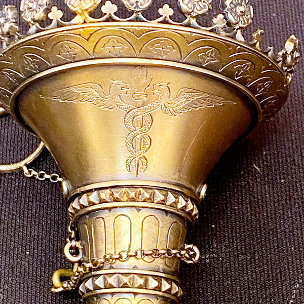 Gilt Silver Victorian Posey Holder